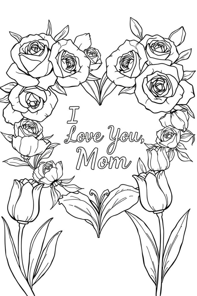 20 mother's day coloring pages