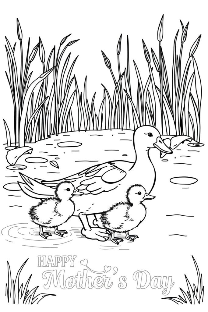 20 mother's day coloring pages