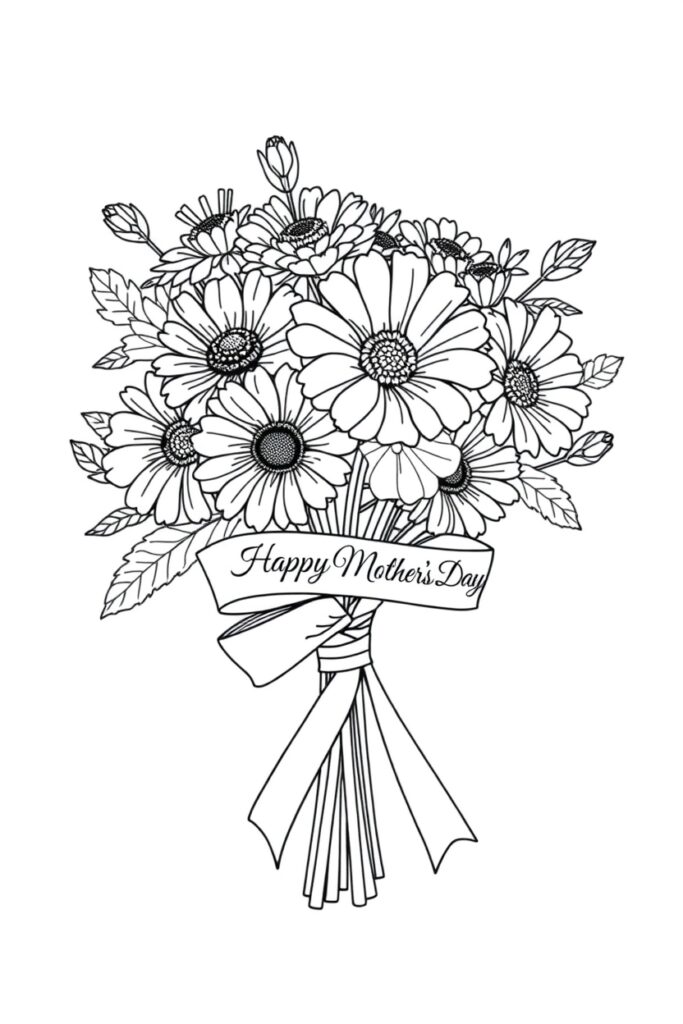 20 mother's day coloring pages