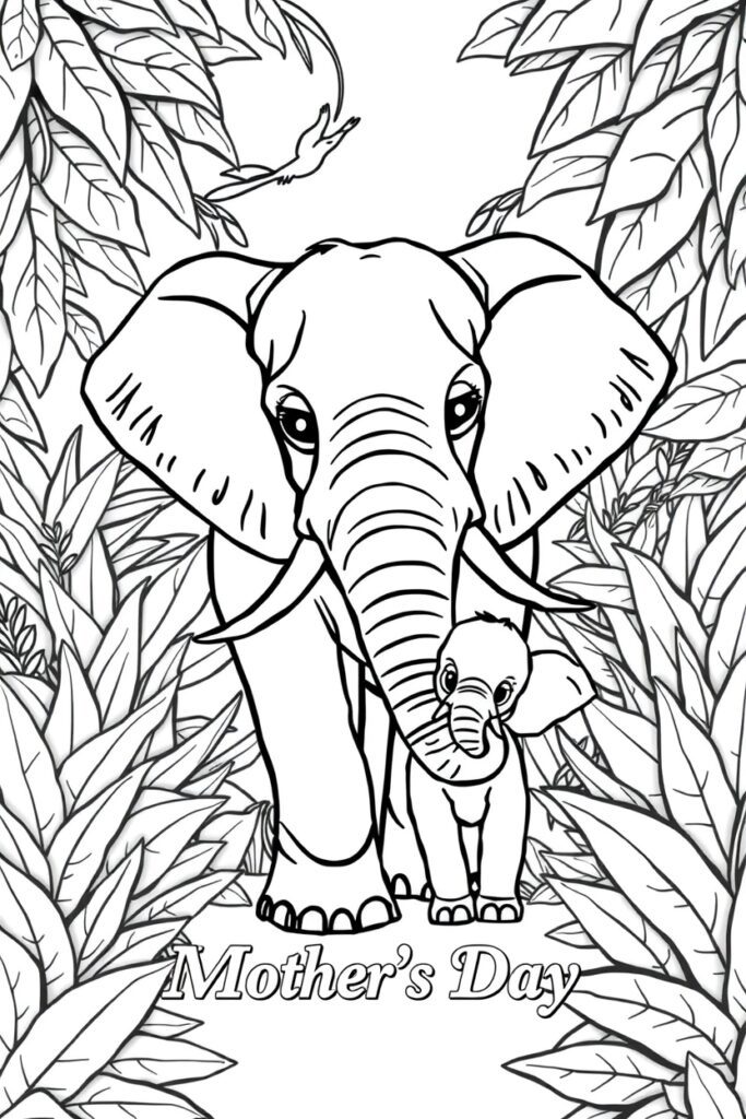 20 mother's day coloring pages