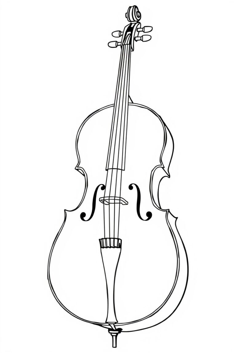 20 musical instruments coloring pages