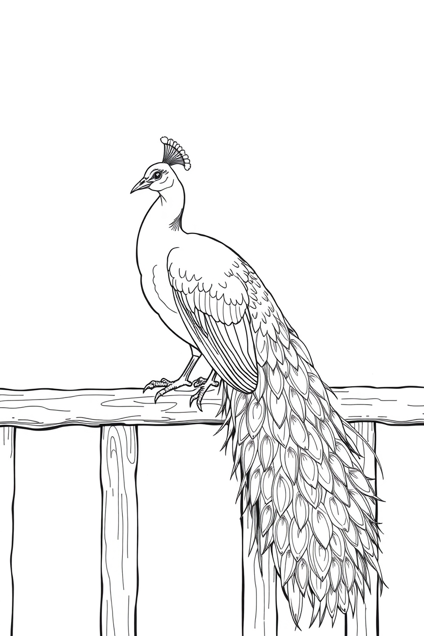 20 peacock coloring pages