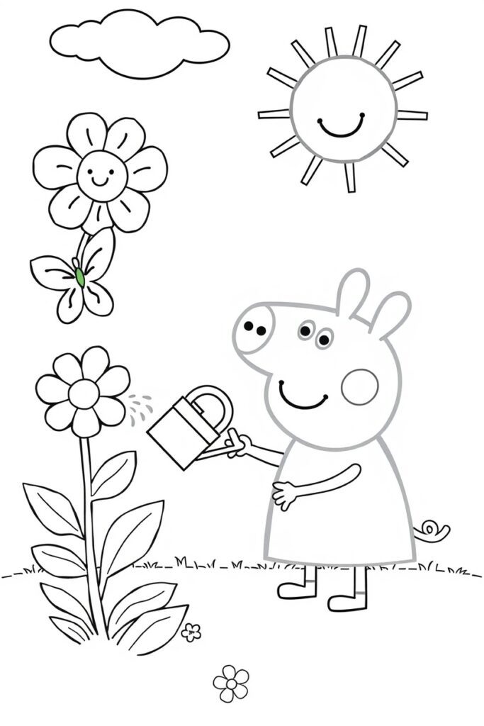 20 peppa coloring pages