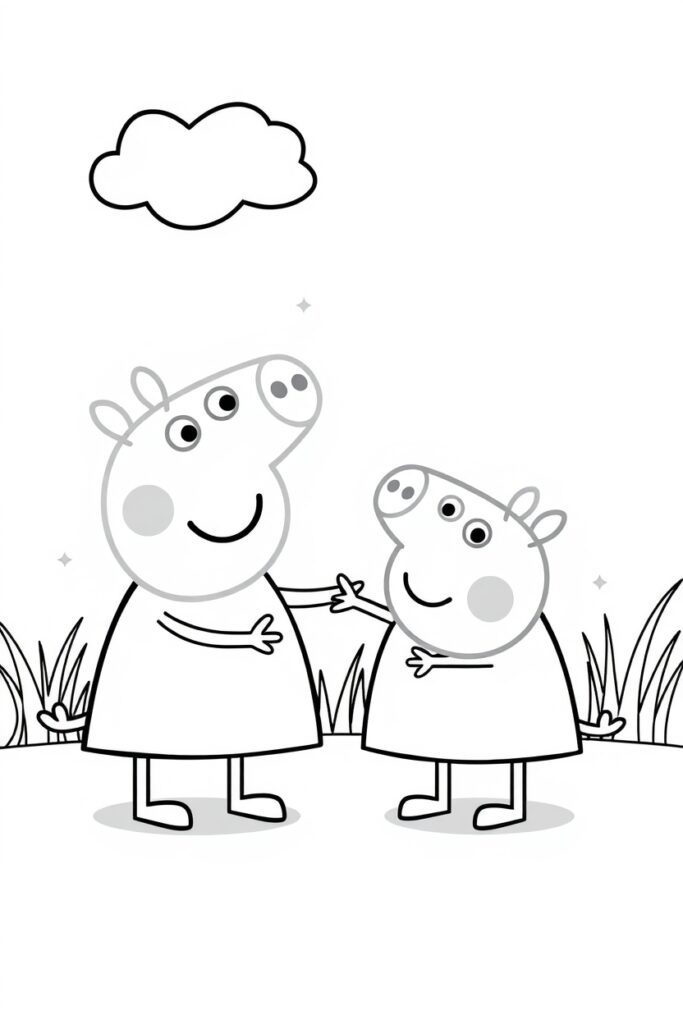 20 peppa coloring pages