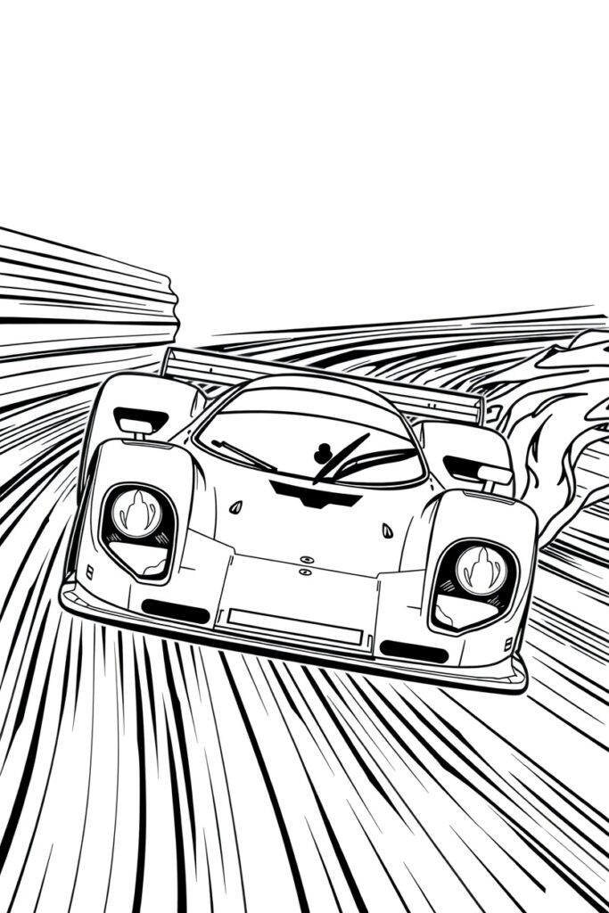 20 race car coloring pages