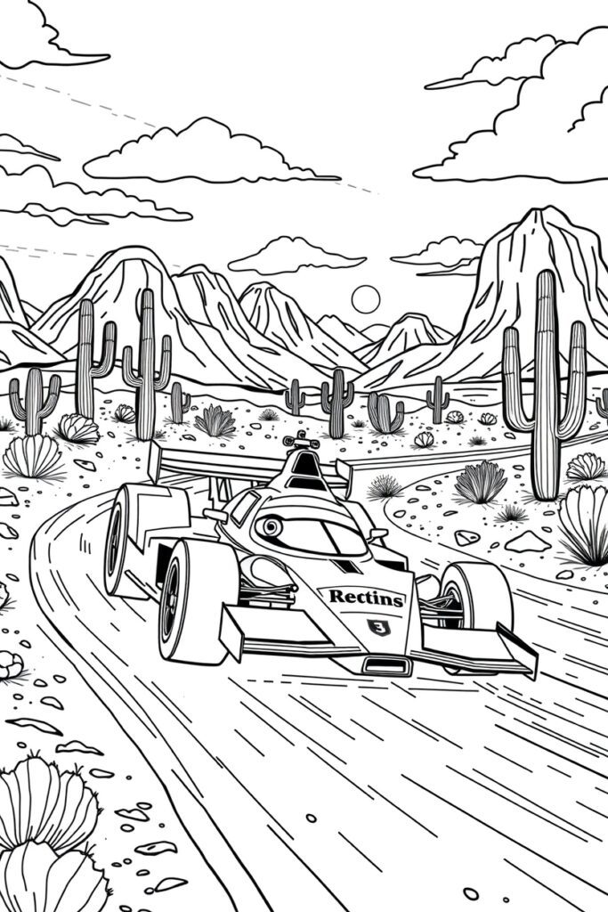 20 race car coloring pages