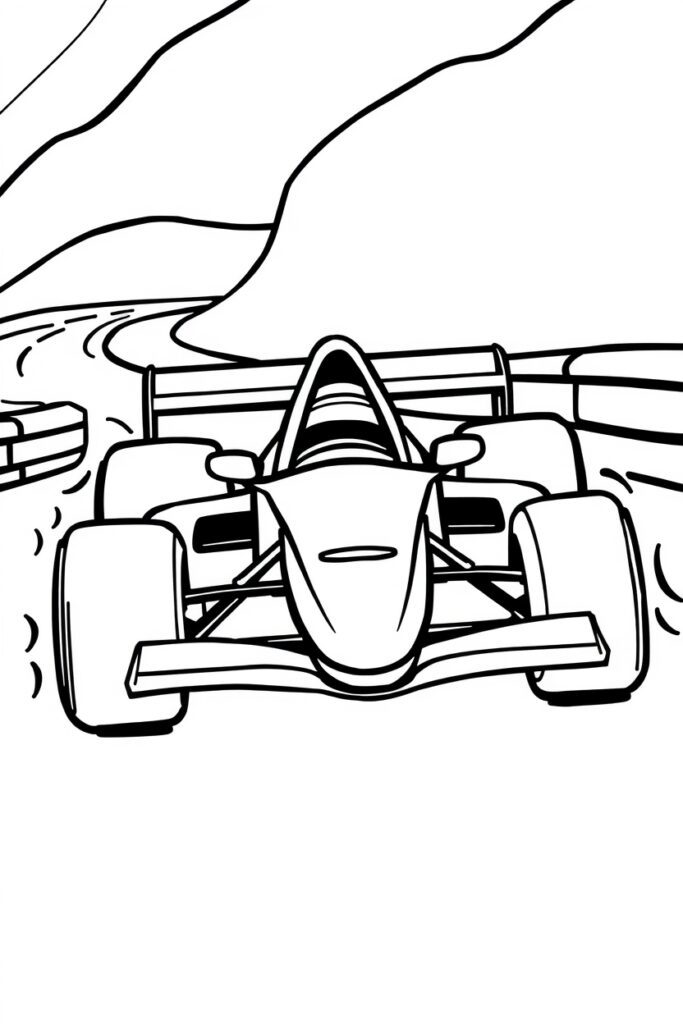 20 race car coloring pages