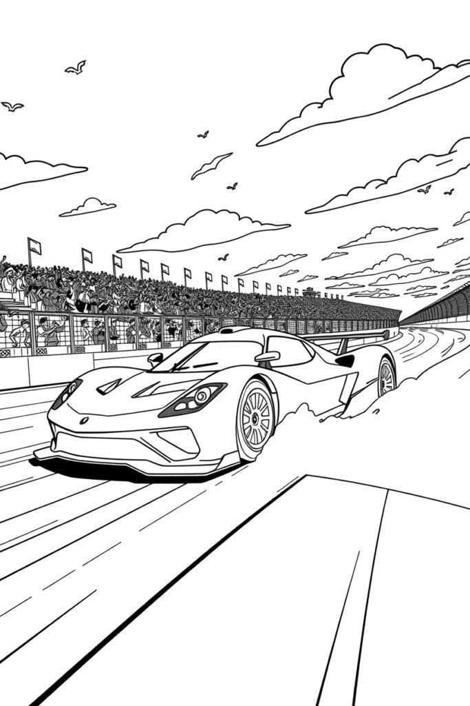 20 race car coloring pages