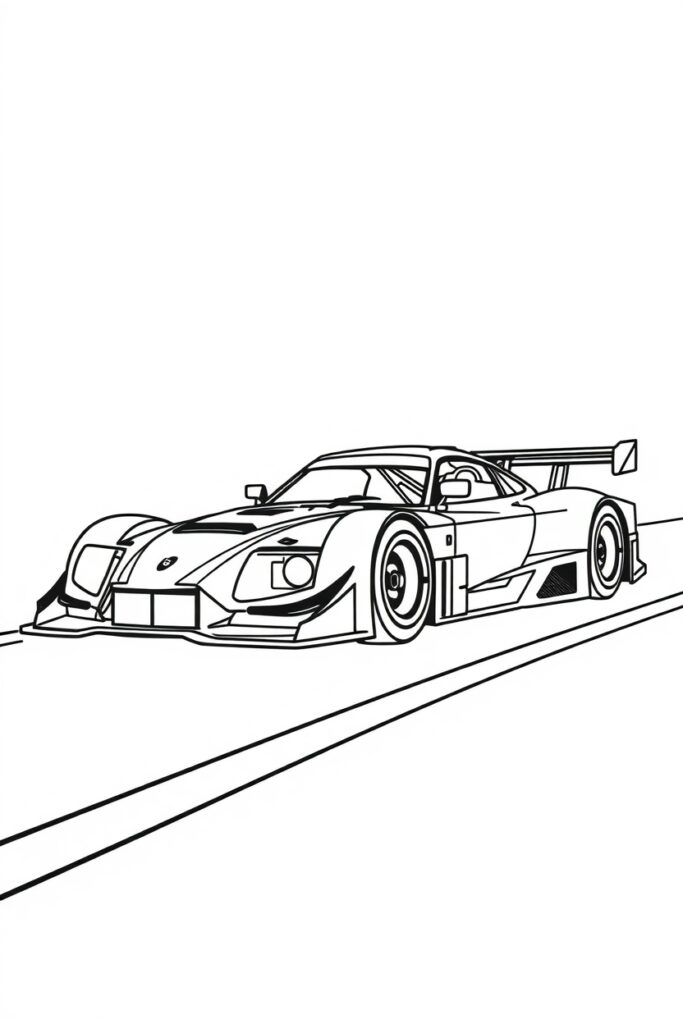 20 race car coloring pages