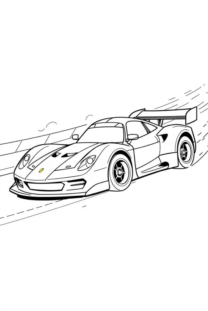 20 race car coloring pages