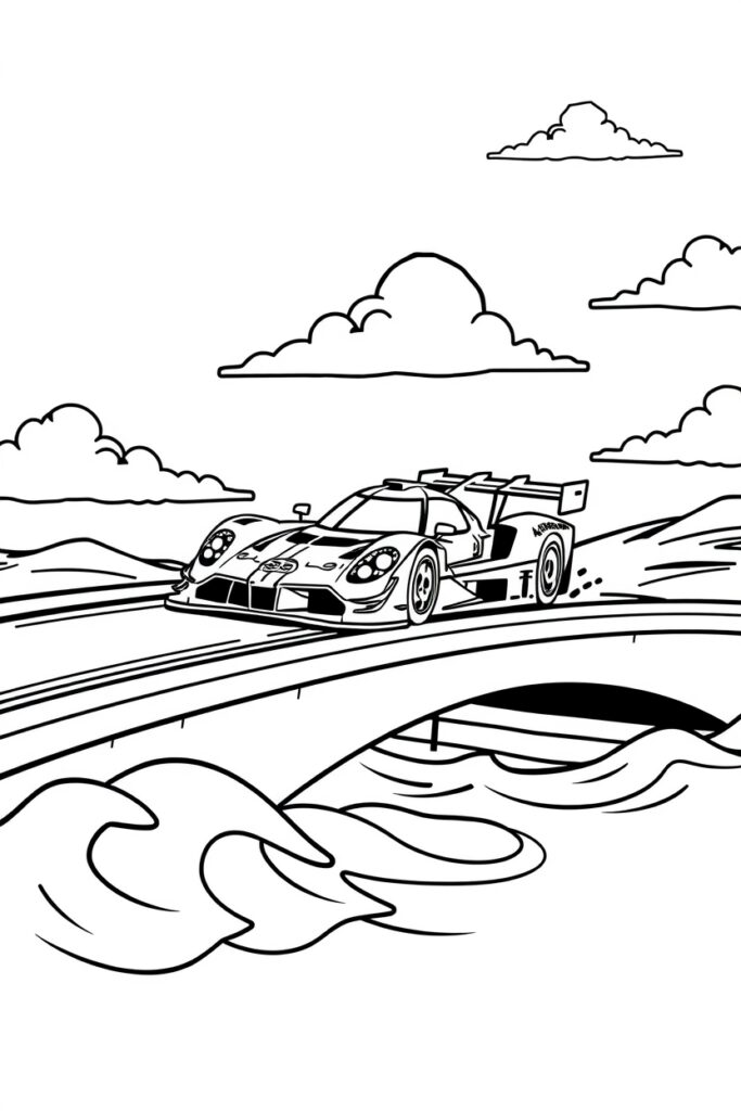 20 race car coloring pages