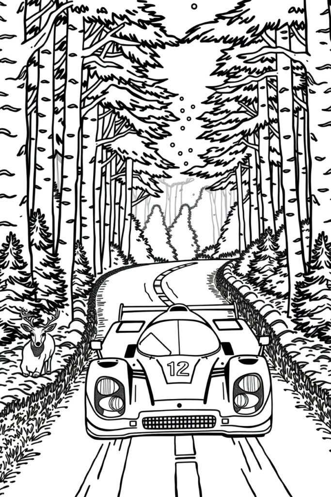 20 race car coloring pages