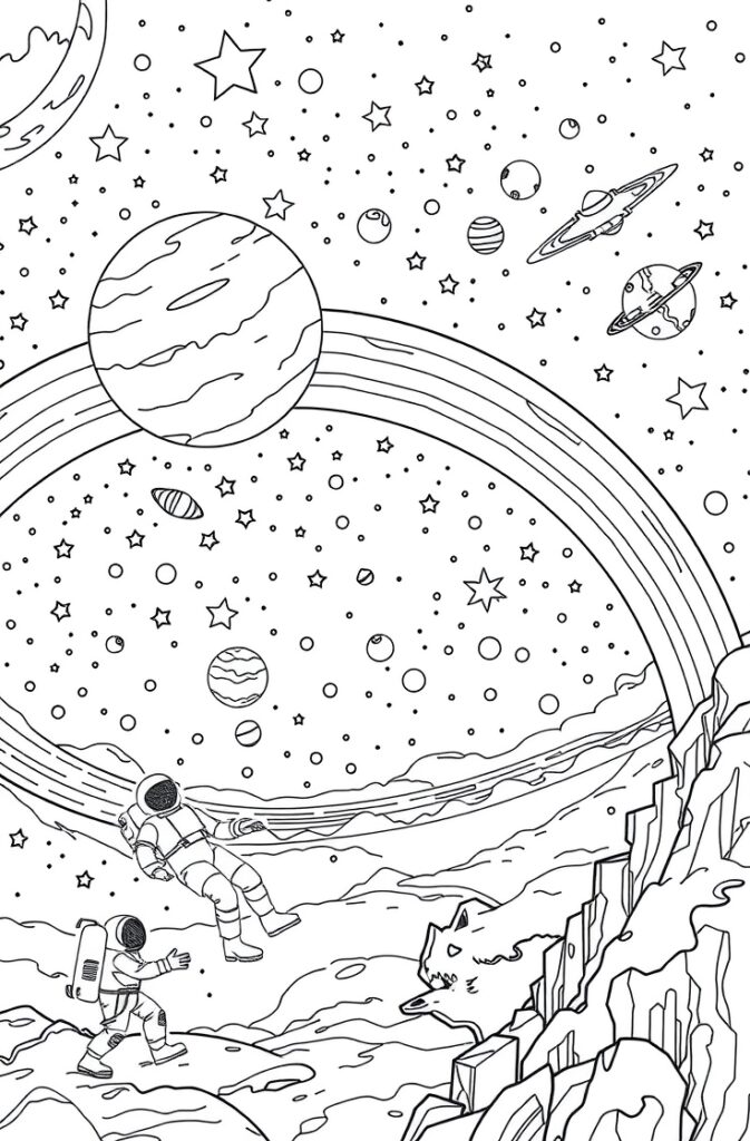 20 rainbow coloring page