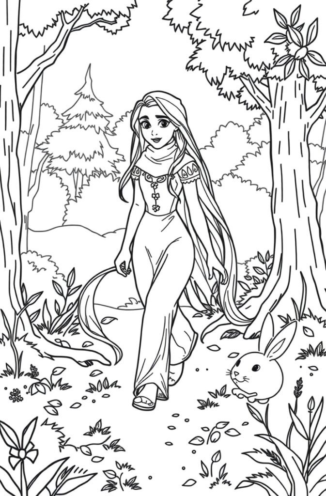 20 rapunzel coloring pages​