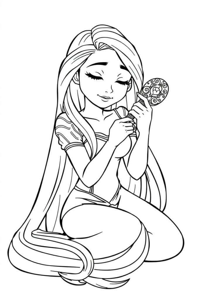 20 rapunzel coloring pages​