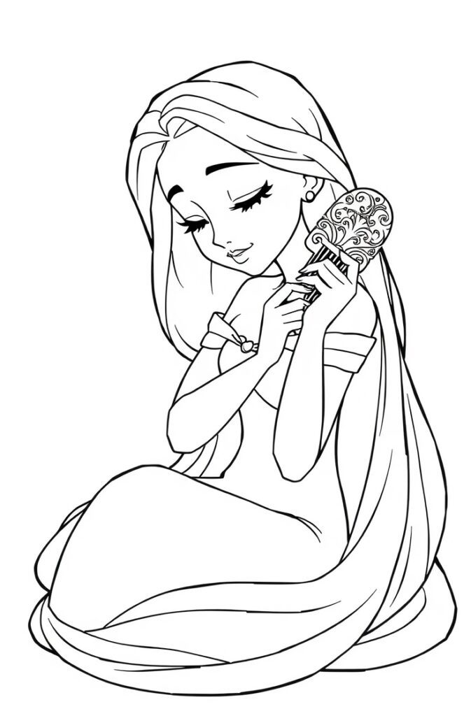 20 rapunzel coloring pages​