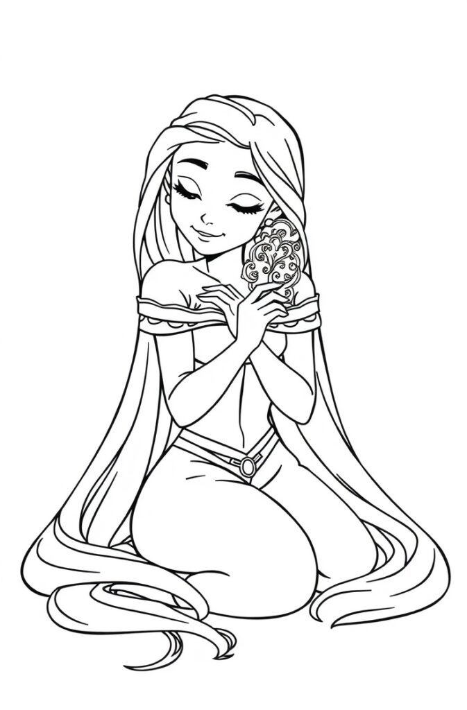 20 rapunzel coloring pages​