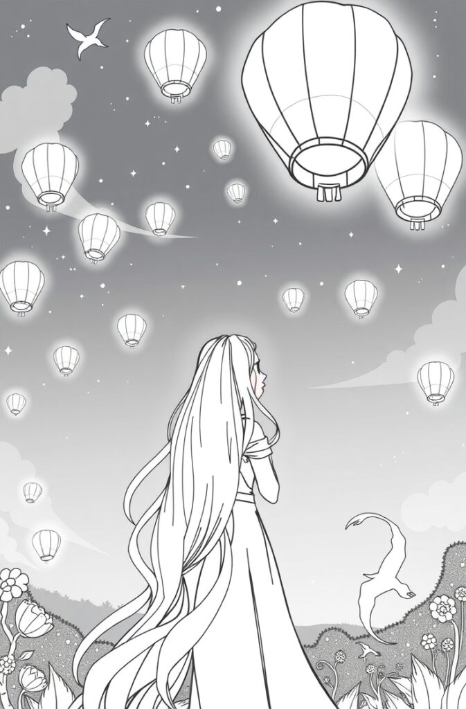 20 rapunzel coloring pages​