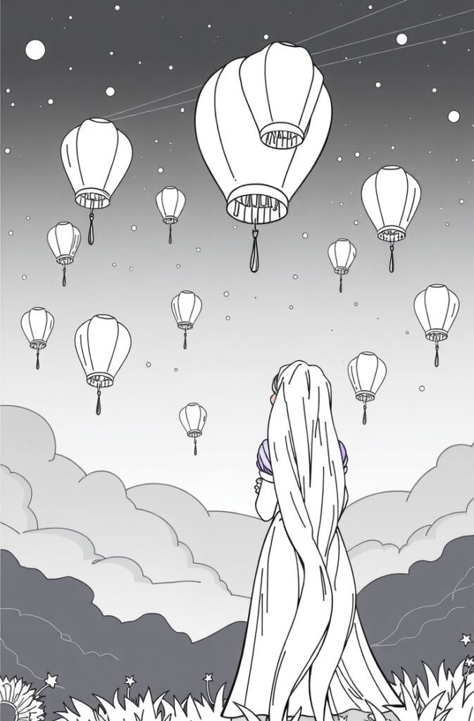 20 rapunzel coloring pages​