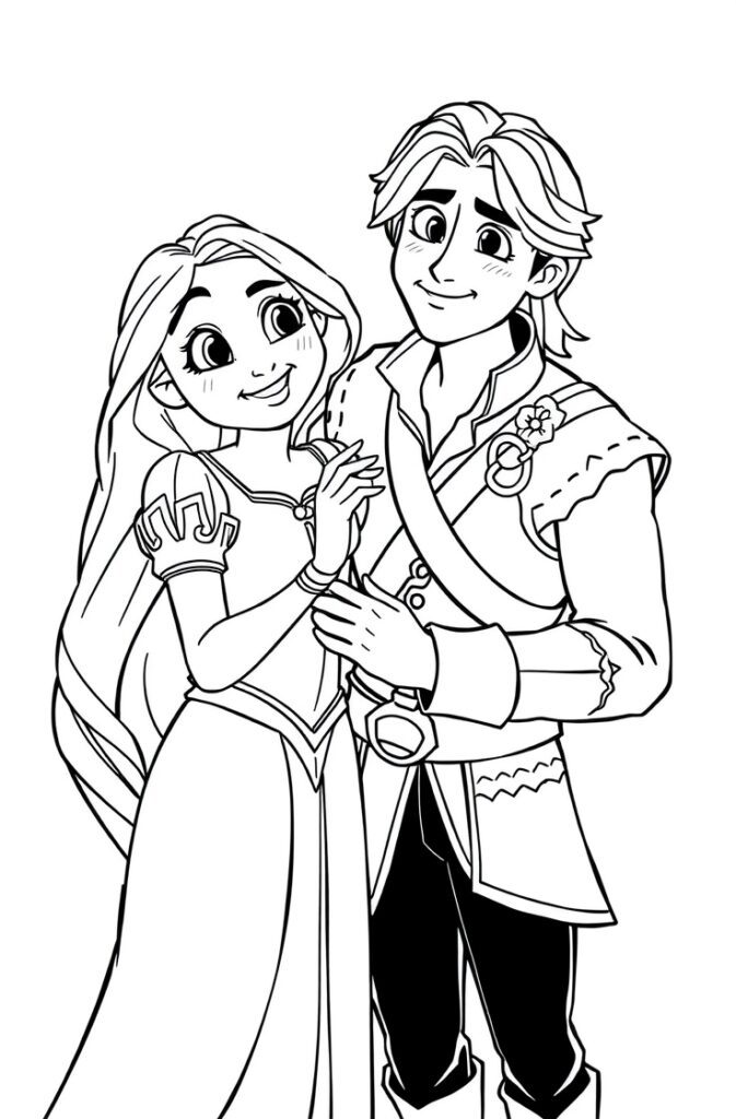 20 rapunzel coloring pages​