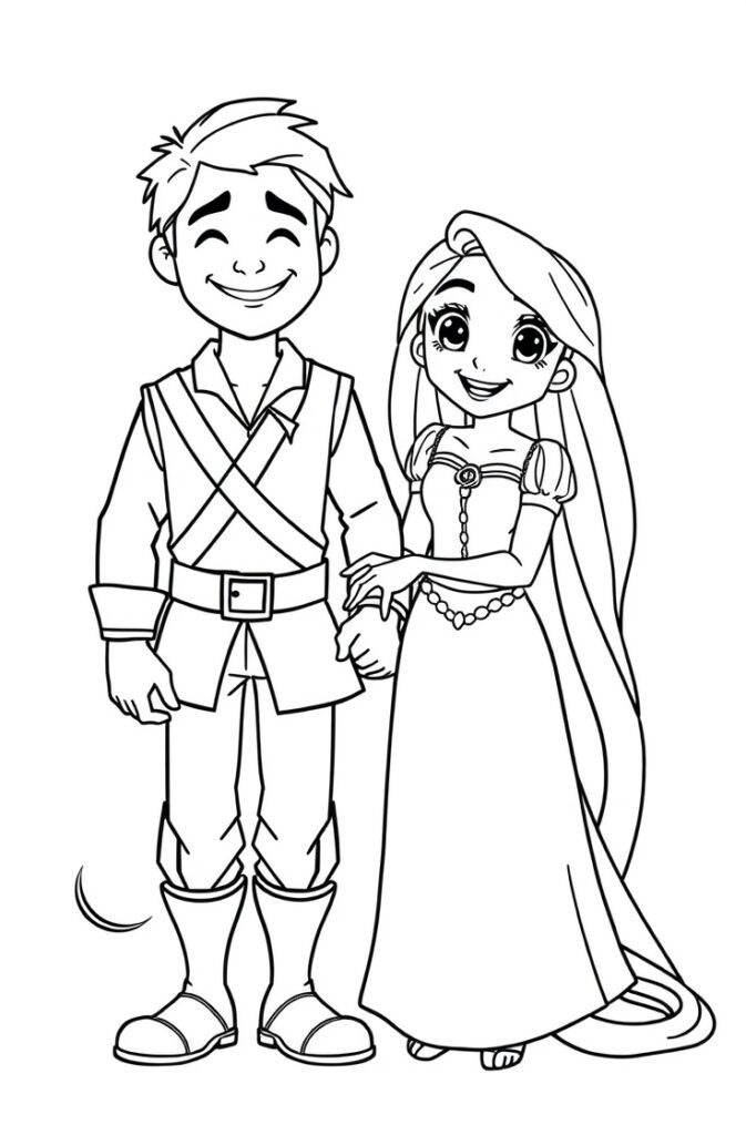 20 rapunzel coloring pages​