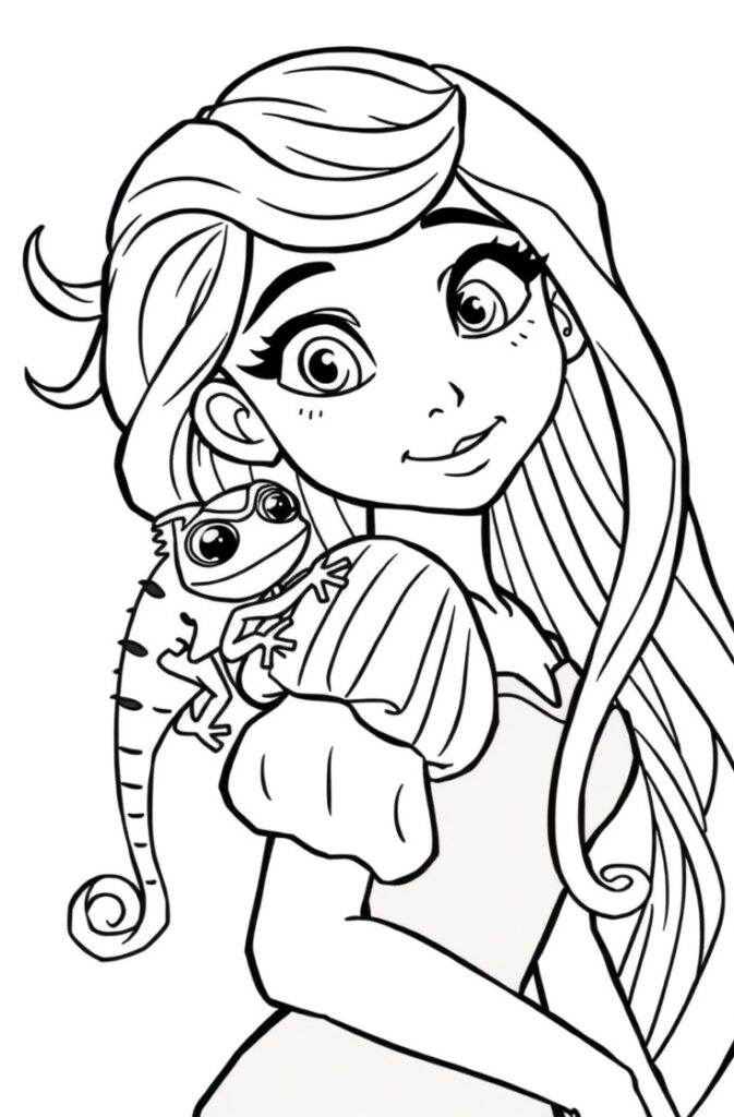 20 rapunzel coloring pages​