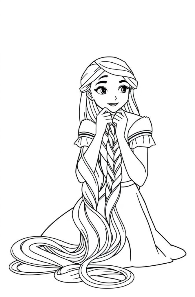 20 rapunzel coloring pages​