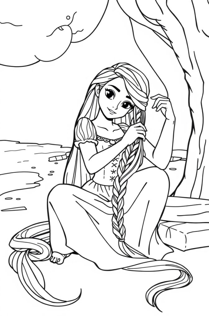 20 rapunzel coloring pages​
