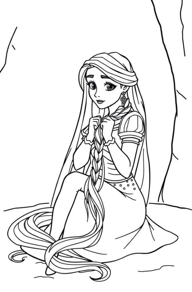 20 rapunzel coloring pages​
