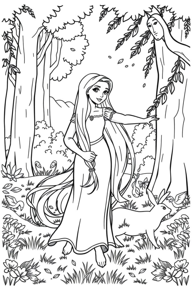 20 rapunzel coloring pages​