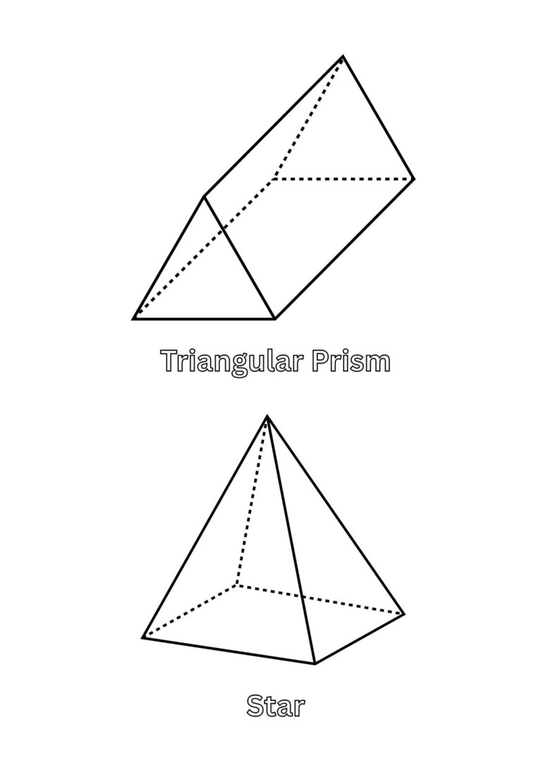 20 shapes coloring pages