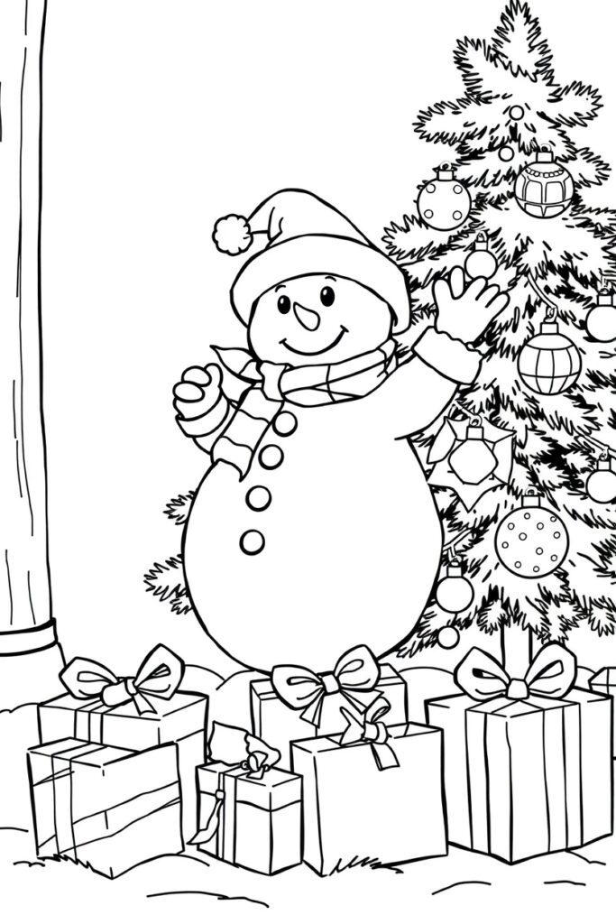 20 snowman coloring pages