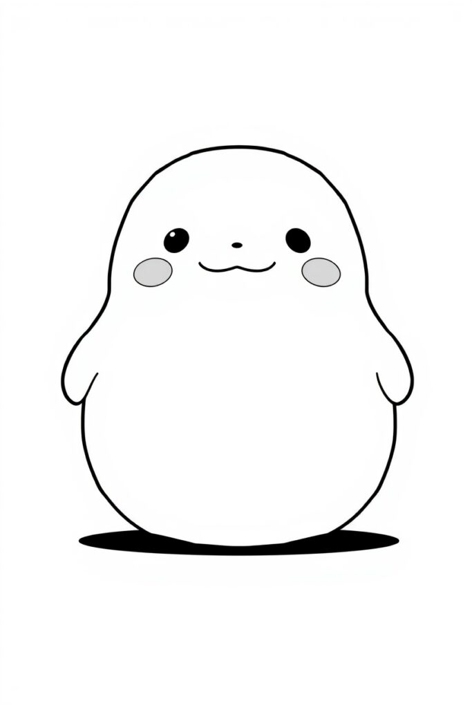 20 squishmallow style coloring pages​