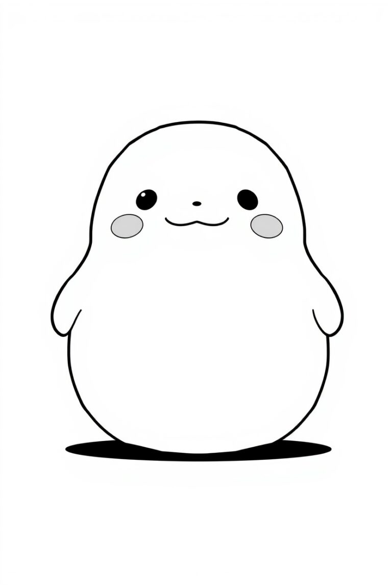 20 squishmallow style coloring pages​
