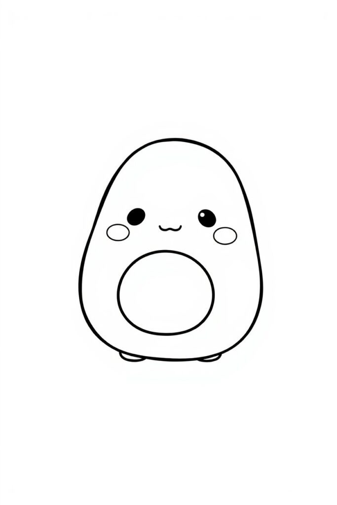 20 squishmallow style coloring pages​