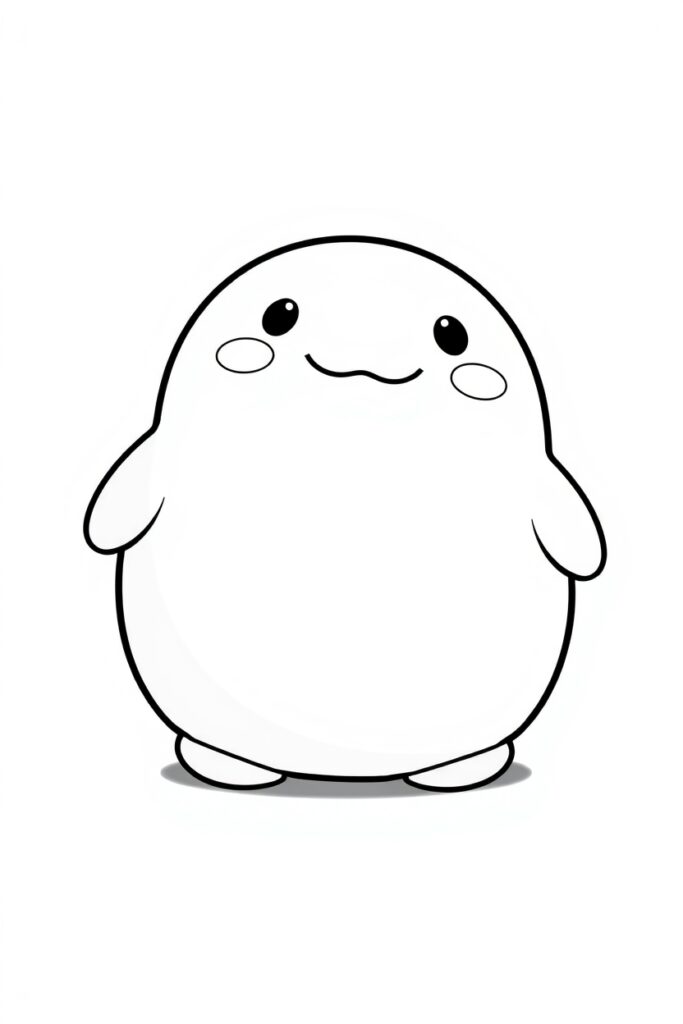 20 squishmallow style coloring pages​