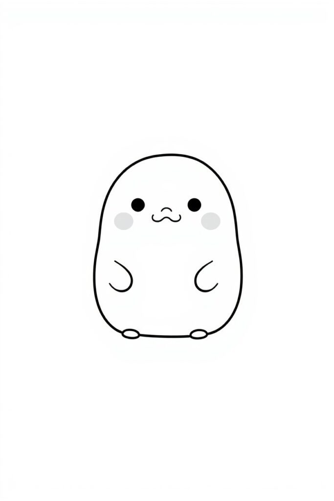 20 squishmallow style coloring pages​