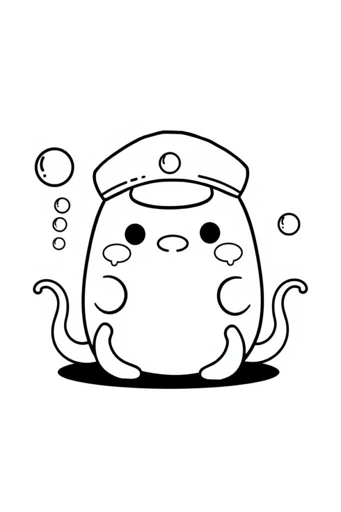 20 squishmallow style coloring pages​