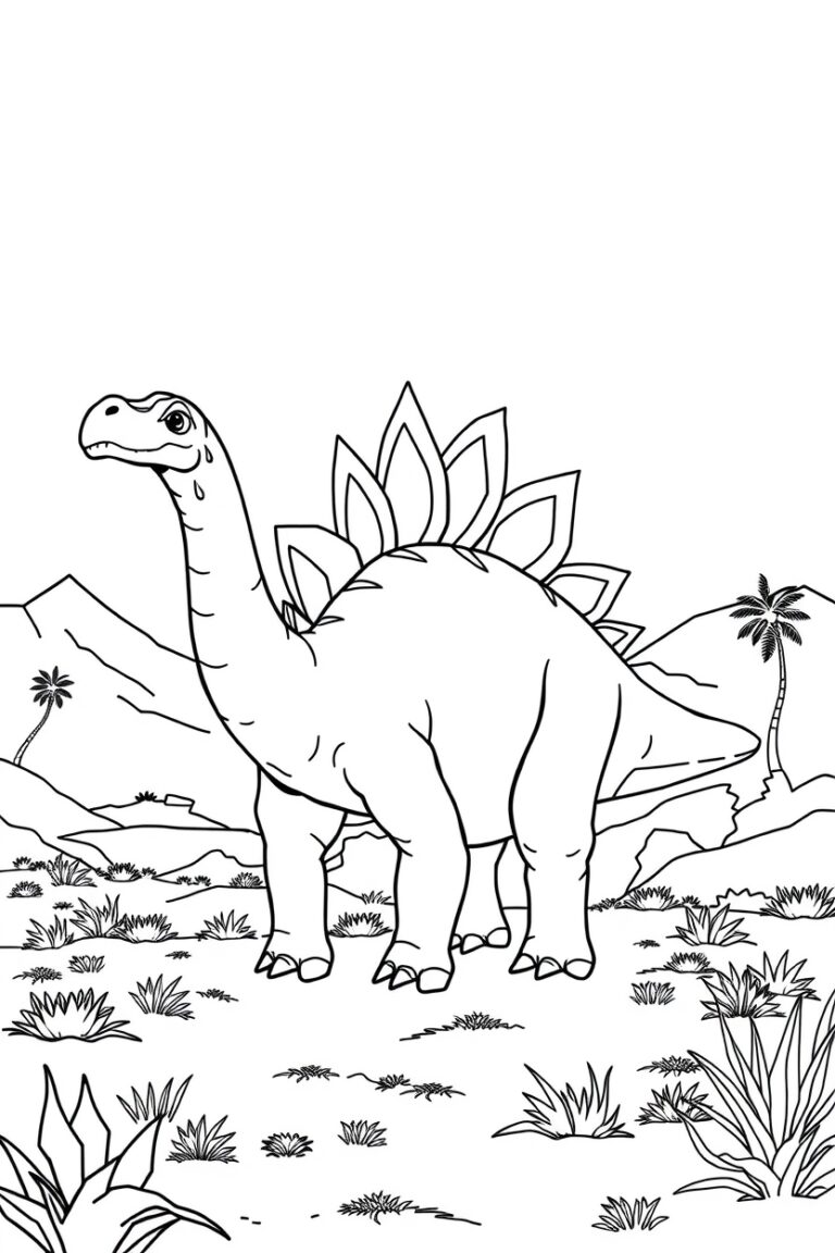 20 stegosaurus coloring pages