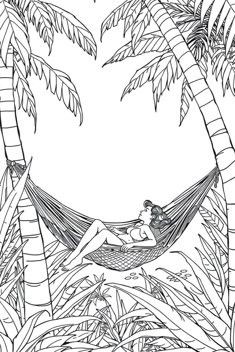 20 summer coloring pages for adults