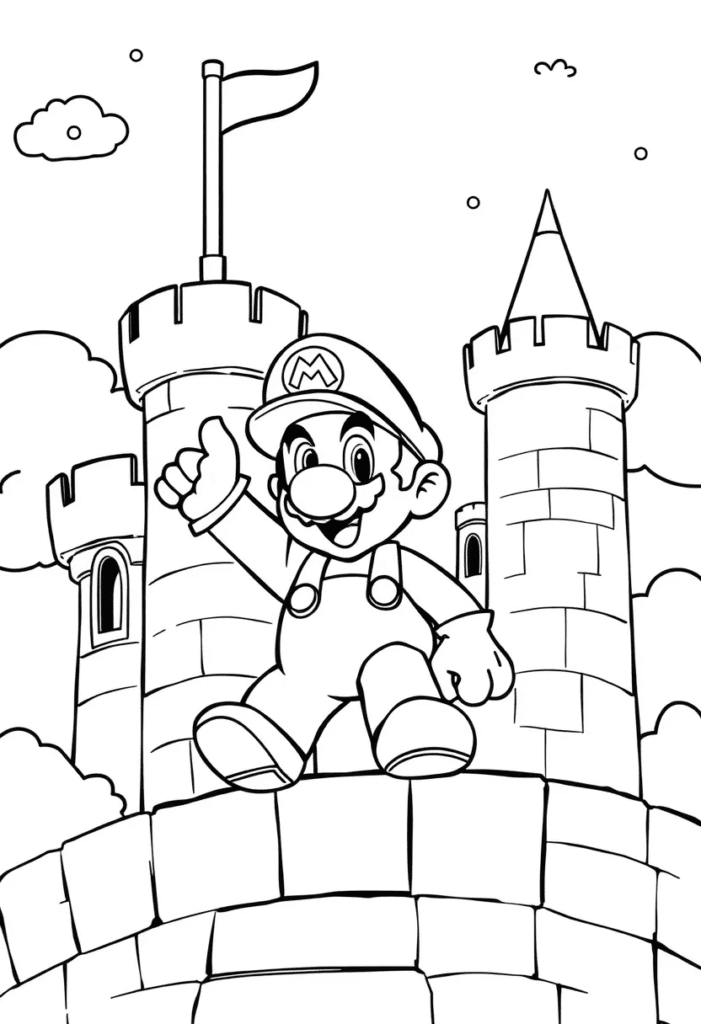 20 super mario coloring pages