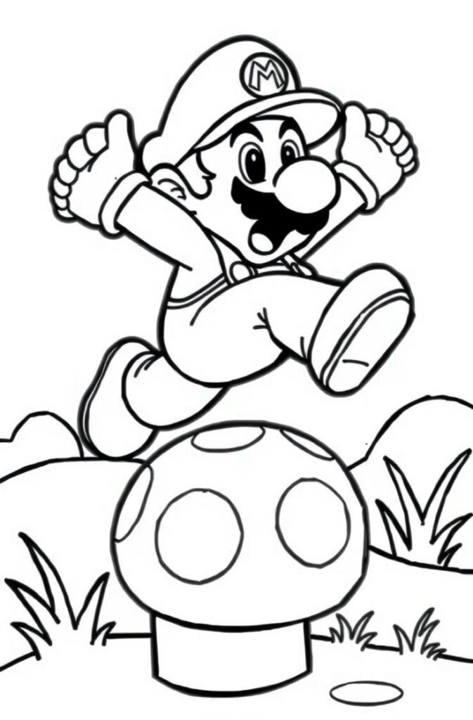 20 super mario coloring pages