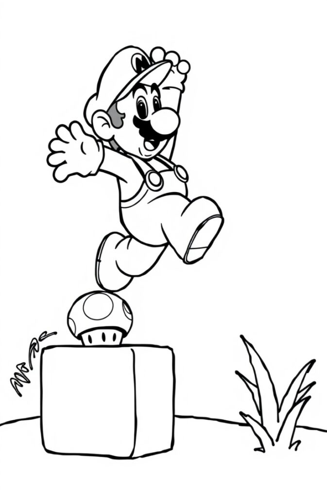 20 super mario coloring pages