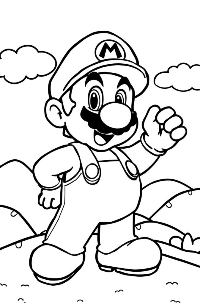 20 super mario coloring pages