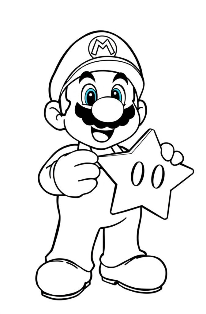20 super mario coloring pages