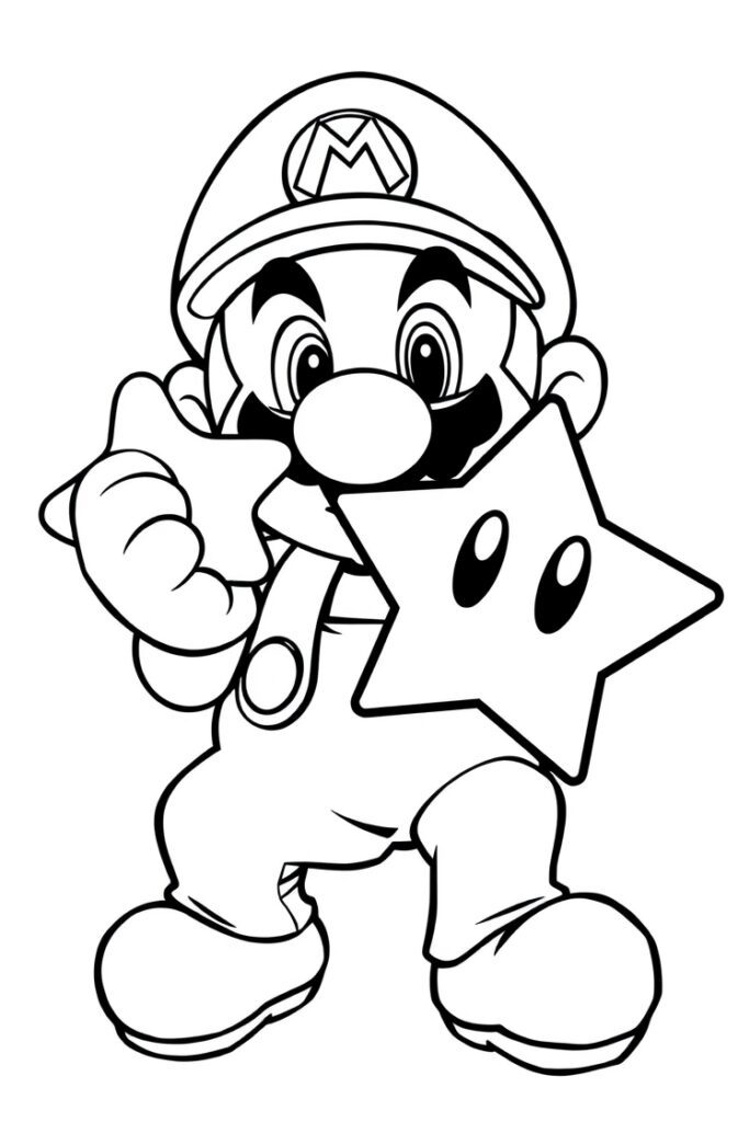 20 super mario coloring pages