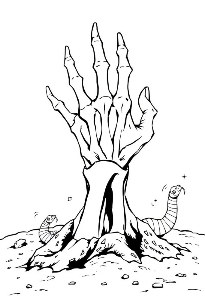 20 zombie coloring pages