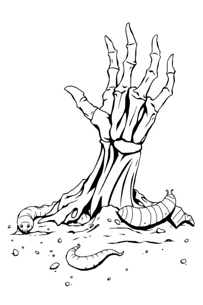 20 zombie coloring pages