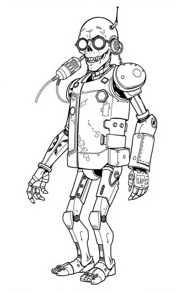 20 zombie coloring pages