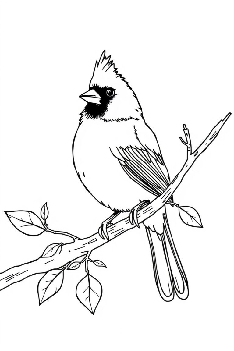 20 cardinal coloring pages